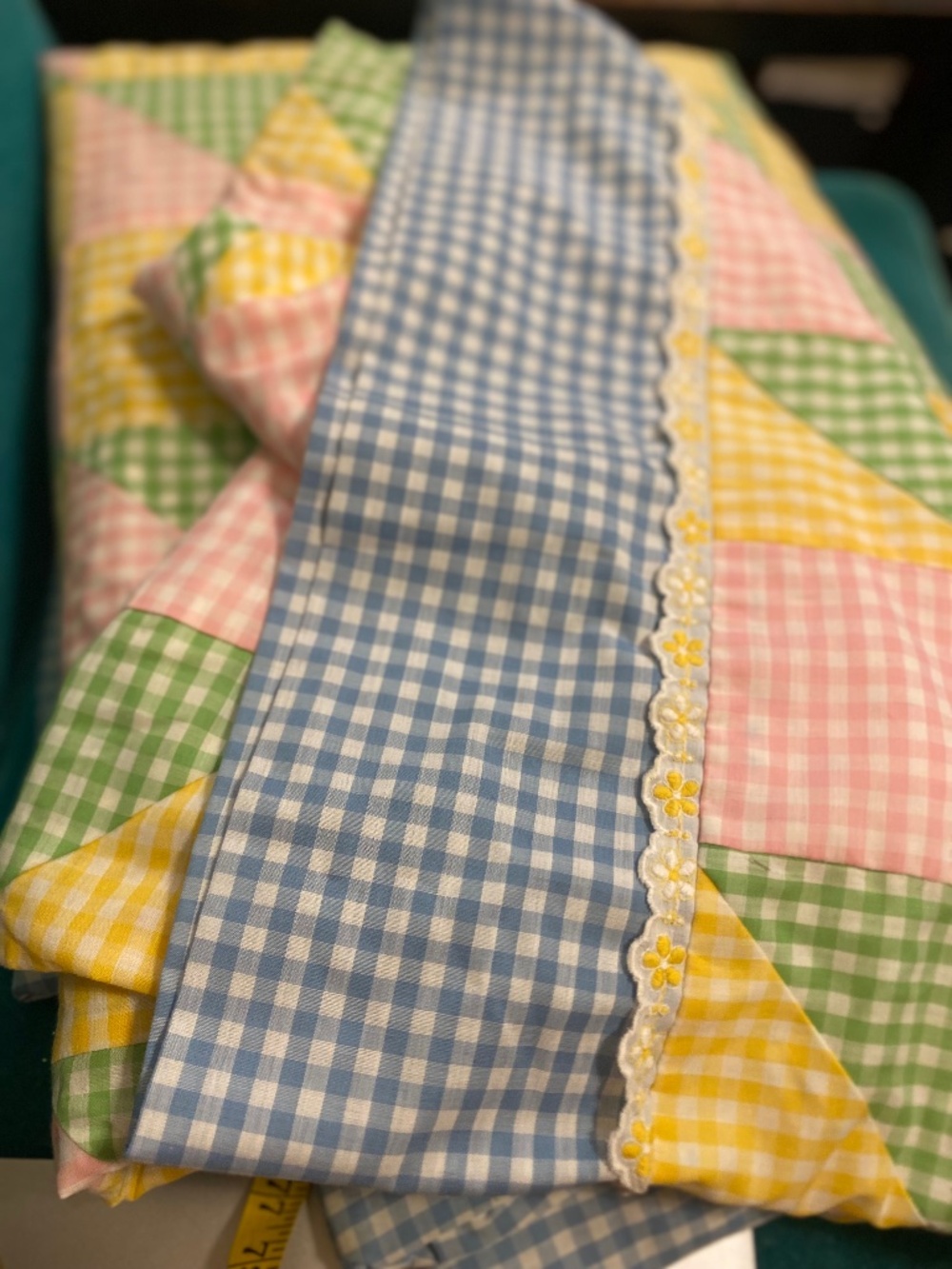 Handmade quilt & pillow cover